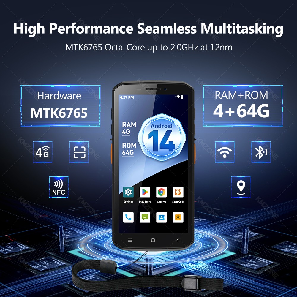 MTK6765 PDA Terminal Android 1 - Nfc Card Reader Vending recensie en prijs